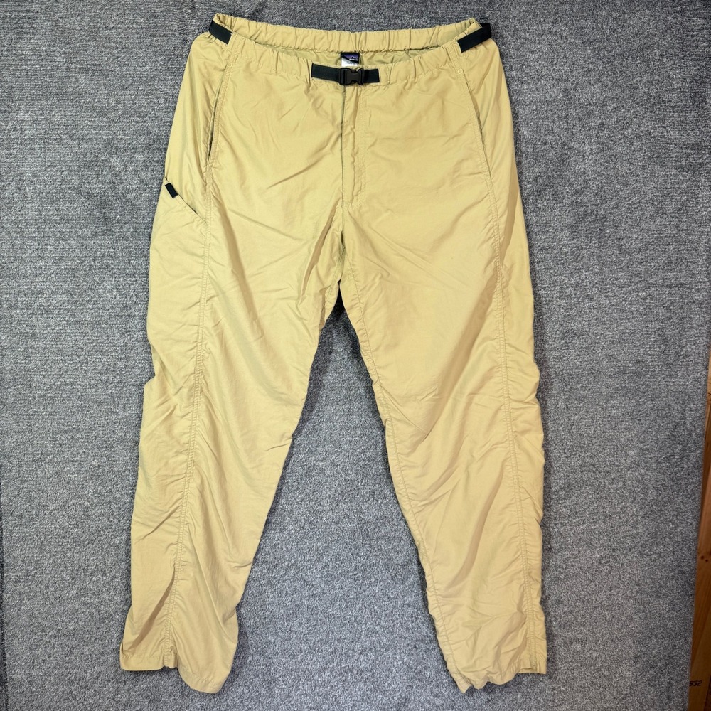 Patagonia Gi III Pants Mens Large Tan Khaki Nylon Hiking Outdoor Belted L